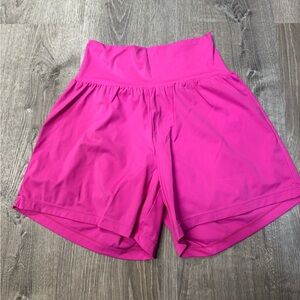 Halara Shorts with Spanx Underneath Pink Women's M workout Athletic